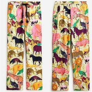 NEW JCrew Safari Print Pants size 12